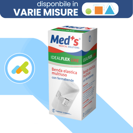 Med's Idealflex Benda Elastica Multiuso | Lunga 4,5m e Disponibile in tre altezze 6, 8, 10cm