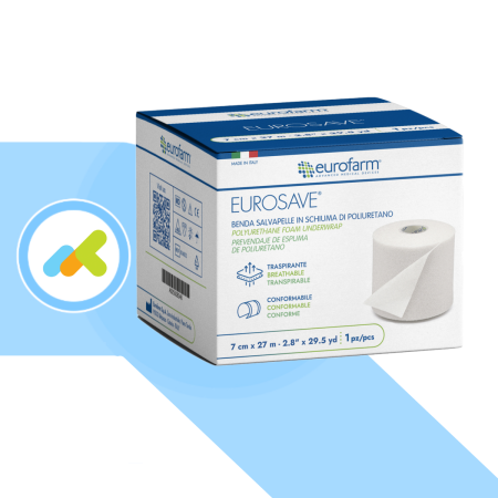 Eurosave Benda Salvapelle 7cm x 27m – Schiuma Poliuretano, Elastico e Confortevole