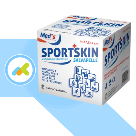 Med's Sportskin bendaggio protettivo salvapelle 27,5m x 7cm