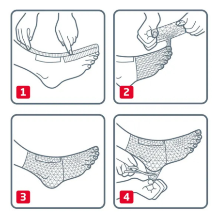 Elastofix | Benda a Rete per Piede e Gomito 2,5m 2