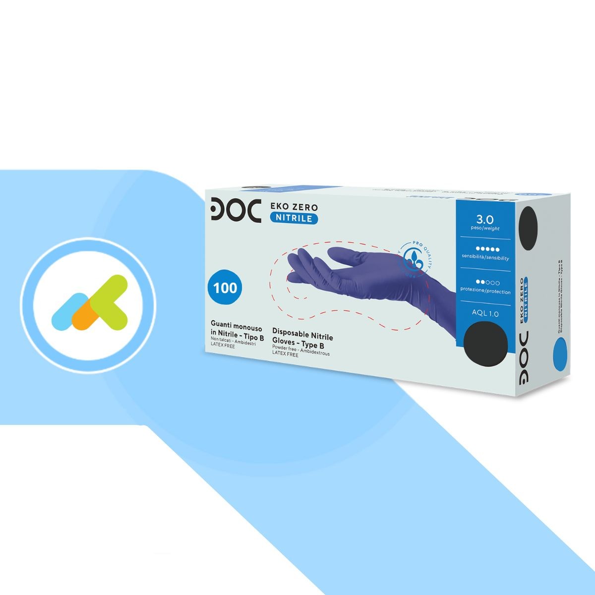 guanti monouso nitrile zero