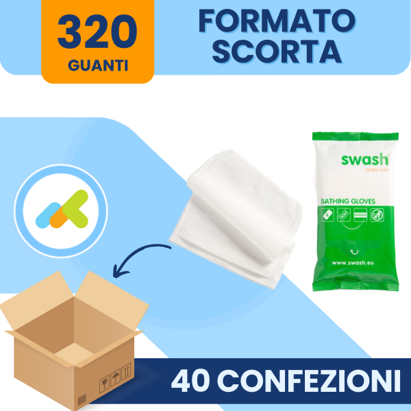 Swash® Bathing Gloves 8-pezzi| Profumati| Green |manopola Monosuso