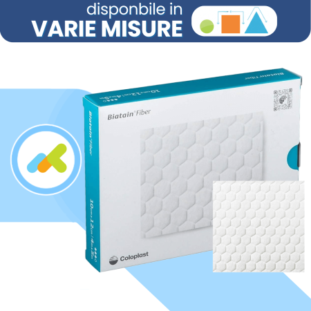 Biatain Fiber | Medicazione Assorbente in Fibre Gelificanti | Per Lesioni Cavitarie | 1 pezzo