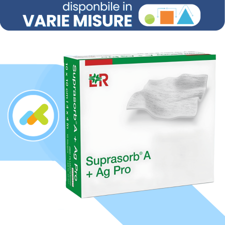 Suprasorb A + Ag Pro medicazione antimicrobica in alginato e argento