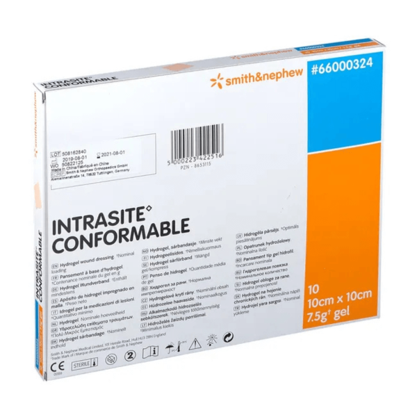 Intrasite Conformable | Medicazione Idrogel per Ulcere Profonde e Superficiali | Trattamento Avanzato | 1 pezzo