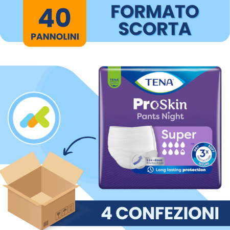 Mutandine Assorbenti | Tena Pants Night Super | 10 pezzi