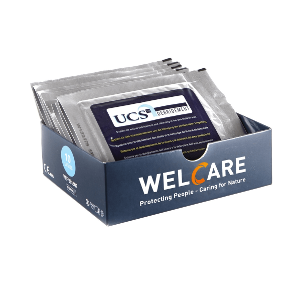 Ucs Debridement garza sterile per lo sbrigliamento della ferita