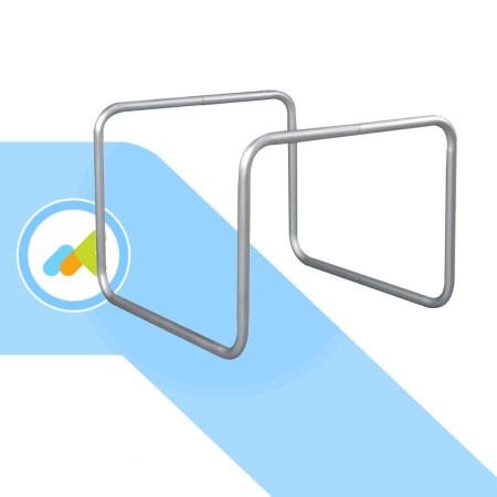 Moretti alzacoperte smontabile in alluminio anodizzato