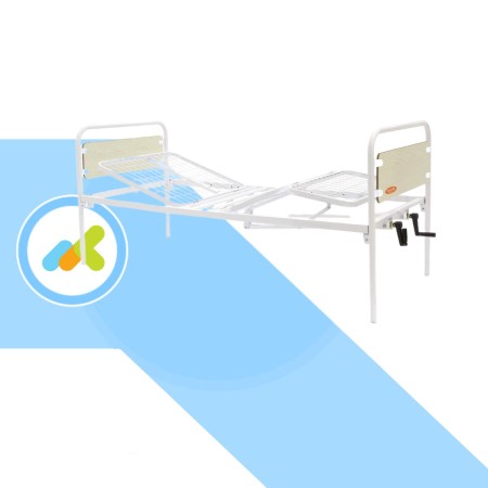 Letto degenza a due manovelle e tre snodi Moretti Ibisco MP091