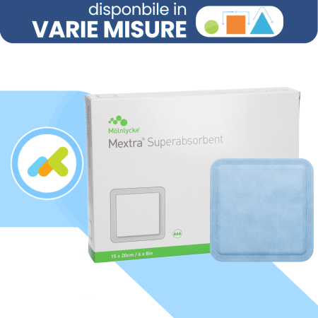 Mextra Superabsorbent medicazione superassorbente a 4 strati