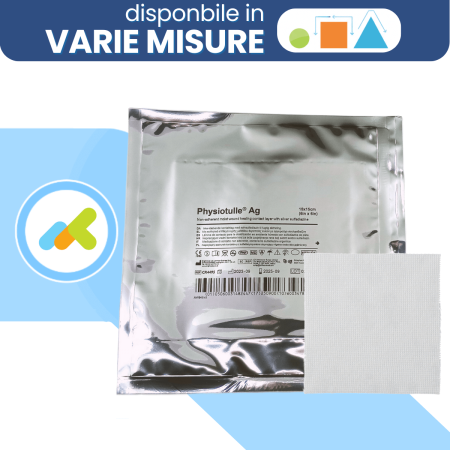 Physiotulle Ag medicazione non aderente con argento