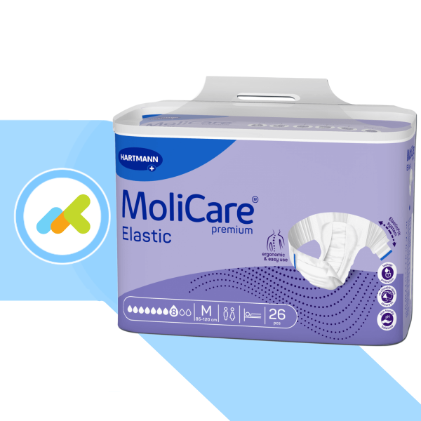 MoliCare Premium Elastic 8 Gocce | Pannoloni per Incontinenza Grave | 26 Pezzi