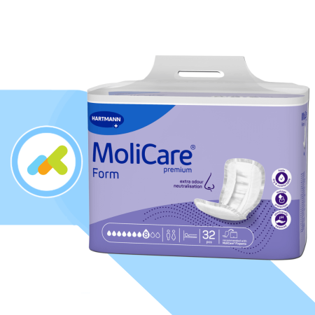 MoliCare Premium Form 8 Gocce | Pannoloni Sagomati per Incontinenza Moderata-Grave | 32 Pezzi