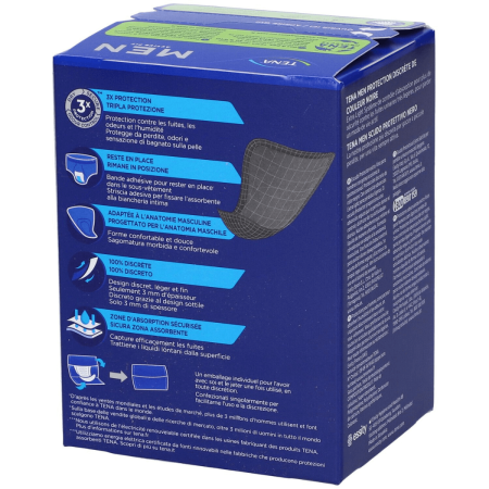 TENA Men Active Fit Scudo Protettivo | Assorbente Discreto | 14 Pezzi 2