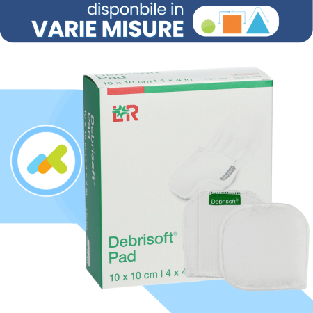 Debrisoft Pad | Sbrigliamento Meccanico Efficace di Ferite Acute e Croniche | 1 Pezzo