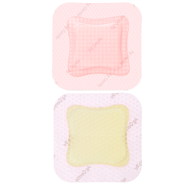 Allevyn Ag Gentle Border | Medicazione Antimicrobica con Argento | Elevato Assorbimento | 1 pezzo