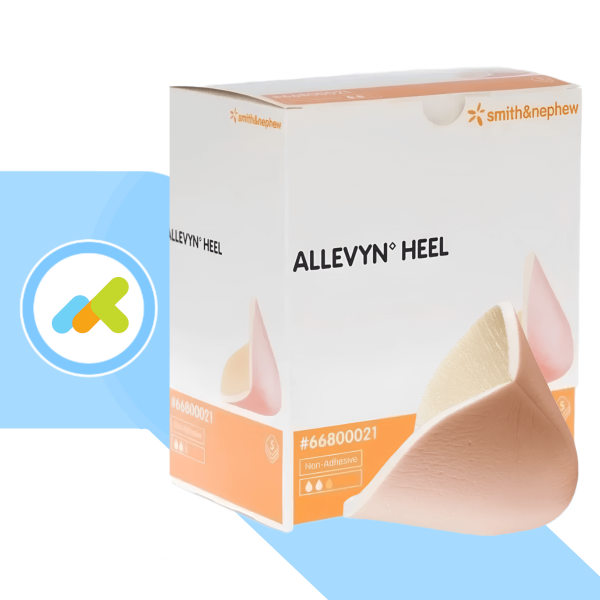 Allevyn Heel 10,5x13,5 | Schiuma di Poliuretano per Piaghe da Decubito al Tallone | 1 pezzo