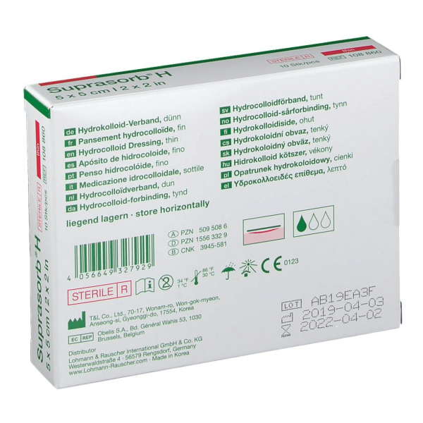 Suprasorb H Thin medicazione idrocolloidale sottile