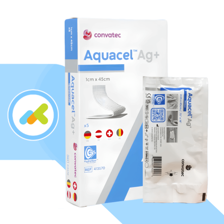 Aquacel Ag+ Extra 1x45cm | Nastro Antimicrobico con Ioni Argento | 1pezzo