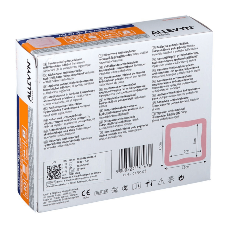 Allevyn Ag Adhesive medicazione idrocellulare con argento 1 pezzo