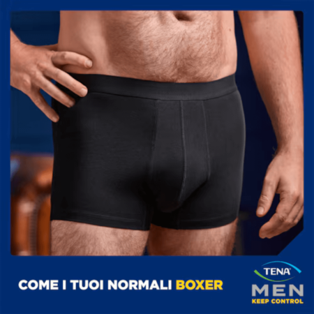 TENA Men Boxer Lavabili e Riutilizzabili | Per Incontinenza Leggera