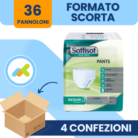 Mutandine Assorbenti | Soffisof Air Dry Pants Super M | 10 pezzi
