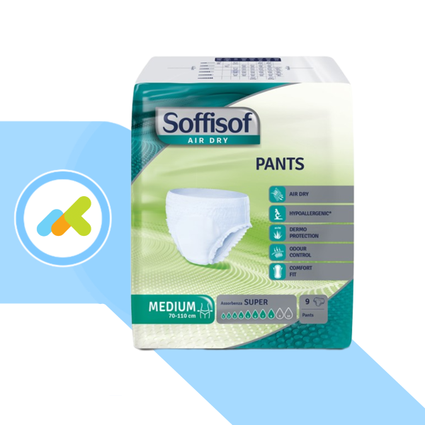 Soffisof Air Dry Pants Super M | Mutandine Assorbenti | per Perdite Abbondanti | 9 pezzi