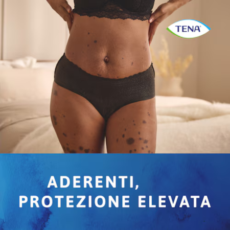 TENA Silhouette Vita Bassa Nere | Mutandine Assorbenti PLUS (6 Gocce) 2