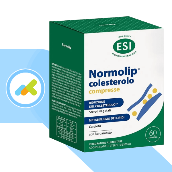Esi Normolip Colesterolo | Integratore con Steroli Vegetali per Colesterolo Alto | 60 Compresse