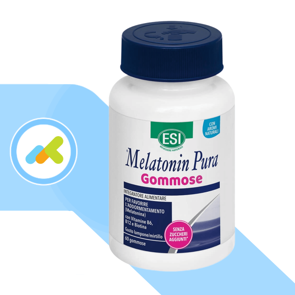 Esi Melatonin Pura | Integratore di Melatonina | Favorisce il Sonno | 60 gommose