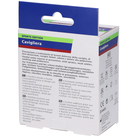 Actimove Cavigliera Elastico Wrap Around Medium Nero