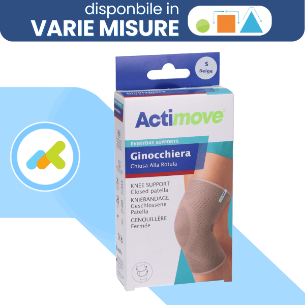Actimove EVERYDAY SUPPORTS - Ginocchiera con rotula chiusa  grande