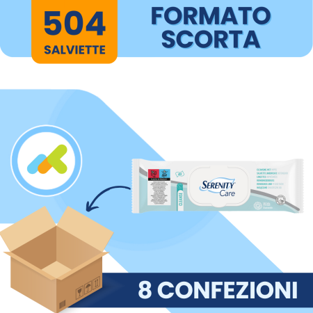 Serenity SkinCare salviette detergenti delicate 63 pezzi