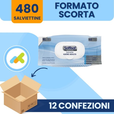 Salviette Detergenti Imbevute con Tappo – 20x30 cm - 40 Pezzi formato scorta 2