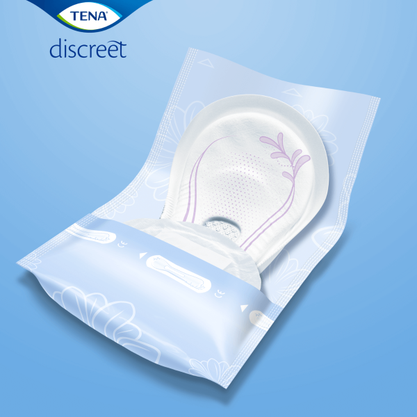 TENA Discreet Extra 5 Gocce | Assorbenti per Incontinenza Femminile | Protezione 12 Ore | 10 Pezzi