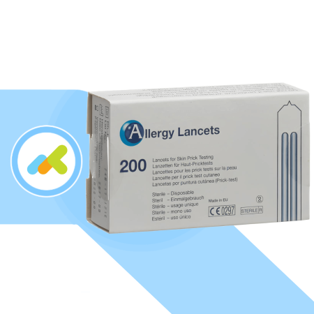 Allergy Lancets Lancette per Prick Test Allergologico | Monouso e Sterili | 200 Pezzi