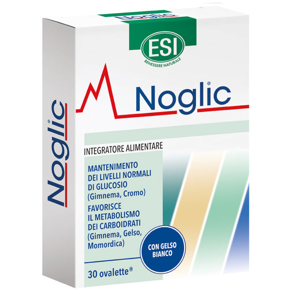 Noglic ESI Integratore Controllo Glicemia | Gelso Bianco e Cromo | 30 comprese