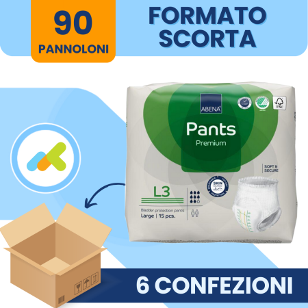 Mutandine assorbenti | Abena Pants L1 - L3 | 15 pezzi 2