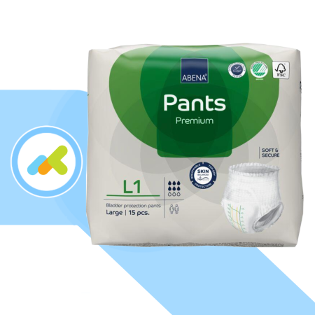 Abena Pants L | Mutandine assorbenti | Incontinenza da lieve a grave | 15 pezzi