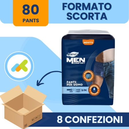 SERENITY Pants Man | Slip Assorbente Uomo 10 Pezzi