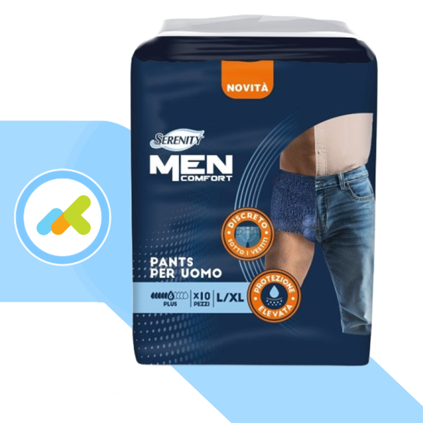 Serenity Pants Man S/M  e L/XL | Slip Assorbente Uomo 10 Pezzi