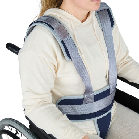 Cintura di Fissaggio Tronco-Perineale |Tessuto in Poliestere Traspirante e Imbottito