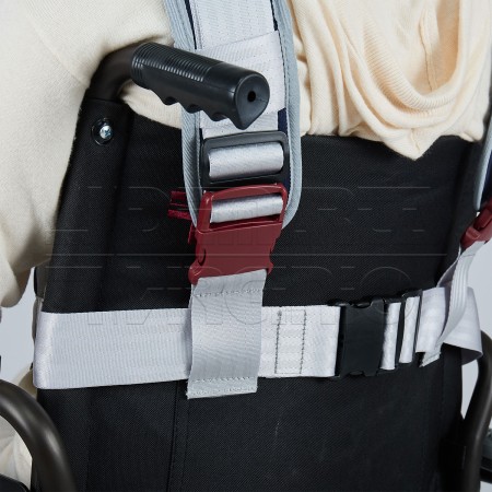 Cintura di Fissaggio Tronco-Perineale |Tessuto in Poliestere Traspirante e Imbottito