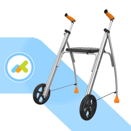 Deambulatore Ultraleggero a 2 Ruote |Realizzato in Alluminio Aerospaziale ad Alta Resistenza