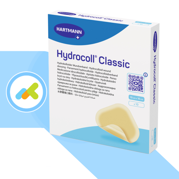 Hydrocoll Medicazione Idrocolloidale Adesiva 10x10 cm | 10 Pezzi