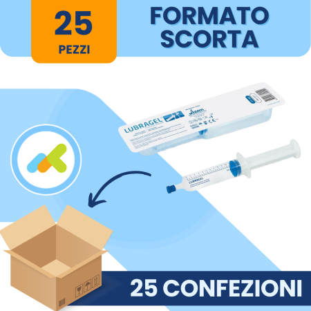 Lubragel 11ml | Gel Lubrificante Sterile per Cateteri con Lidocaina e Clorexidina con Lidocaina 2% | 1 Pezzo