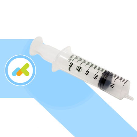 Benefis Siringhe Monouso Tre Pezzi 60ml | Cono Luer Eccentrico | 25 Pezzi