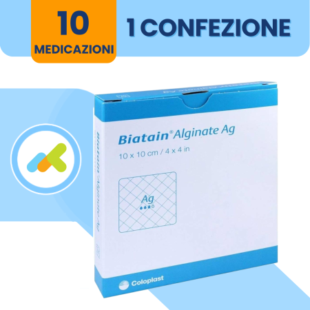 Biatain Alginate Ag | Medicazione con Alginato e Argento | 1 pezzo 2