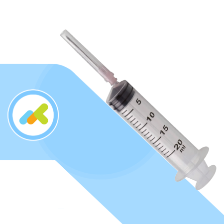 Benefis siringhe sterili monouso con ago Luer eccentrico 20ml 100pz