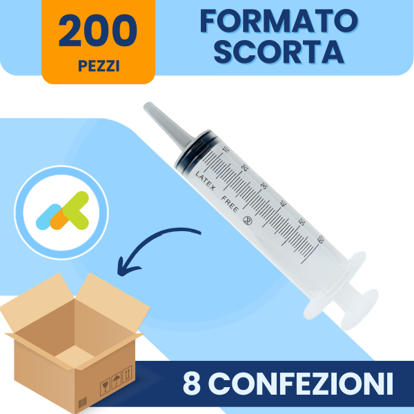 Benefis siringhe sterili monouso senza ago cono catetere 60ml 25pz